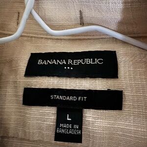 Banana Republic Shirt, straw color, Large